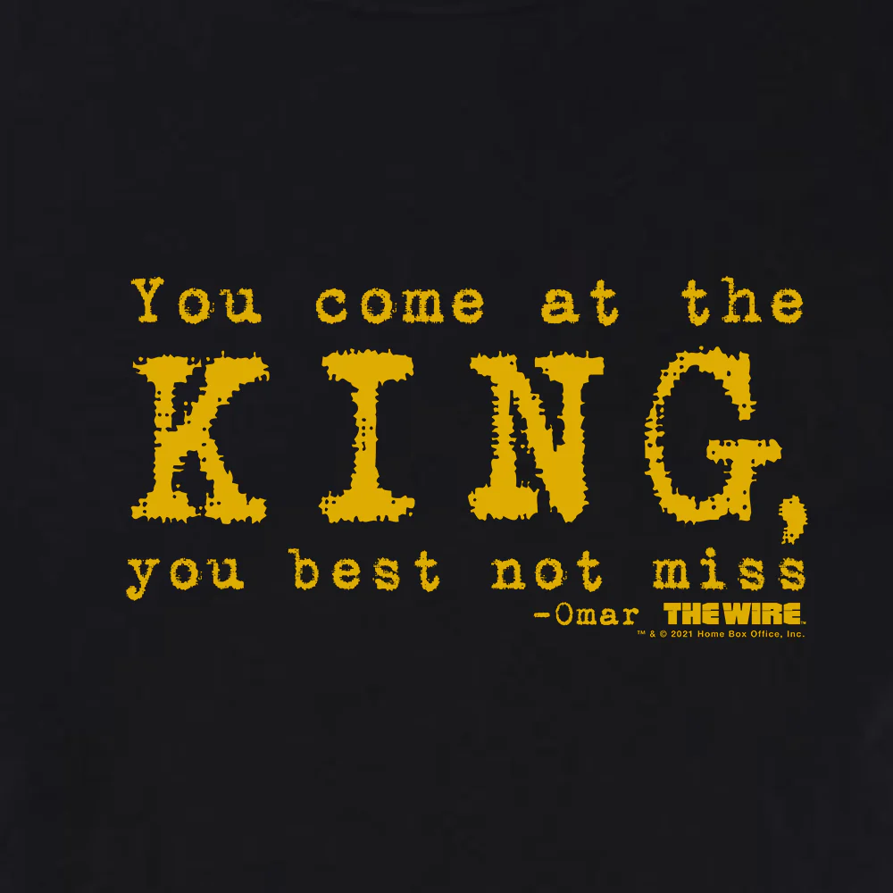 The Wire Omar Come At The King Adult Short Sleeve T-Shirt