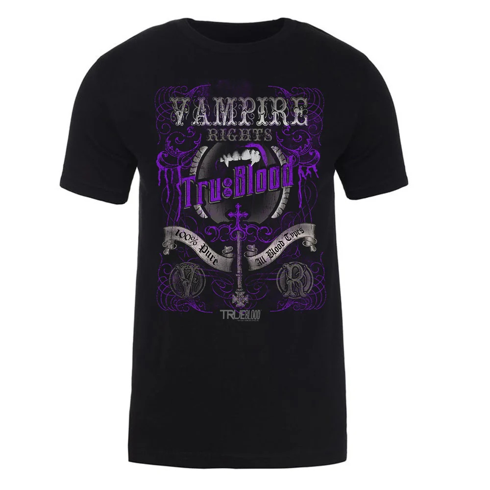 True Blood Vampire Rights Adult Short Sleeve T-Shirt
