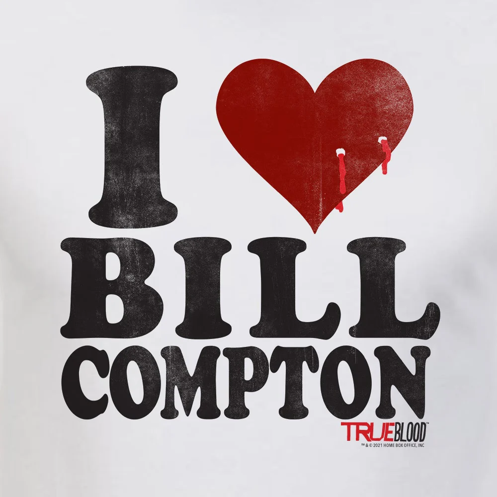 True Blood I Heart Bill Compton Adult Short Sleeve T-Shirt