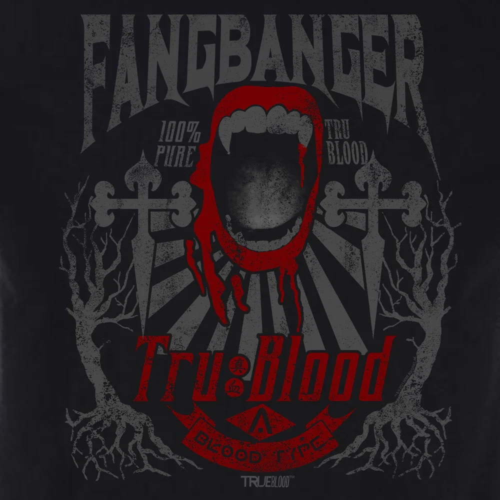 True Blood Fangbanger Adult Short Sleeve T-Shirt