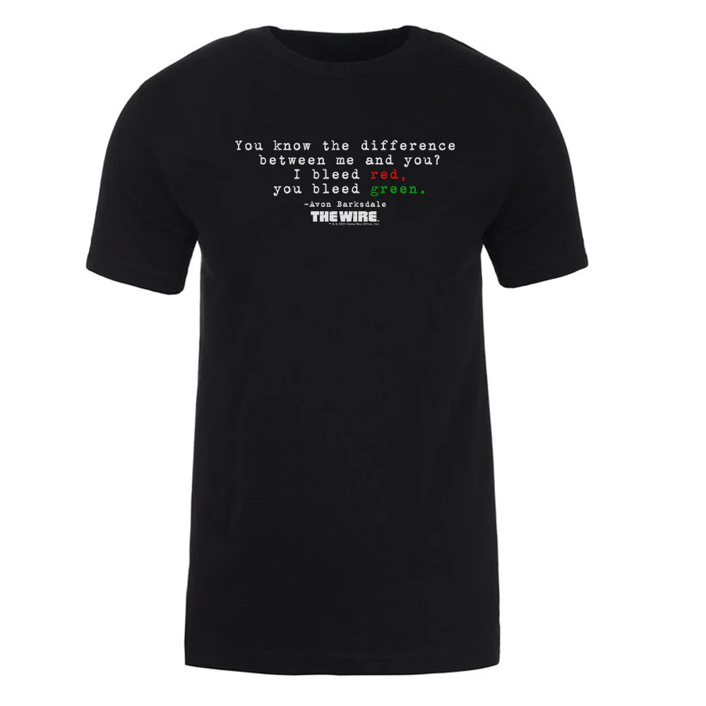 The Wire Avon The Difference Adult Short Sleeve T-Shirt