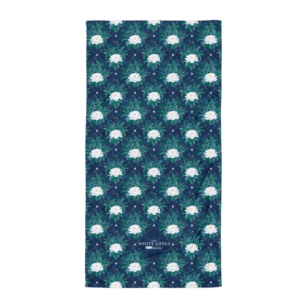 The White Lotus Pattern Towel