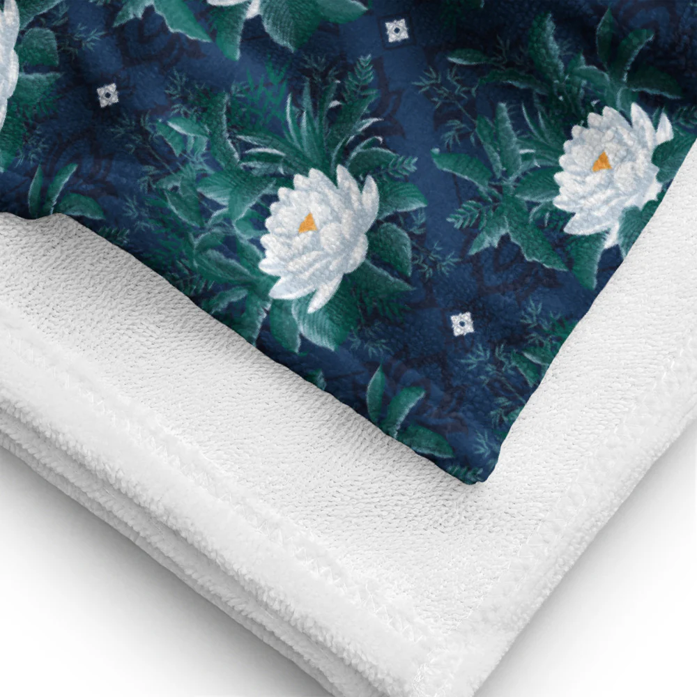 The White Lotus Pattern Towel
