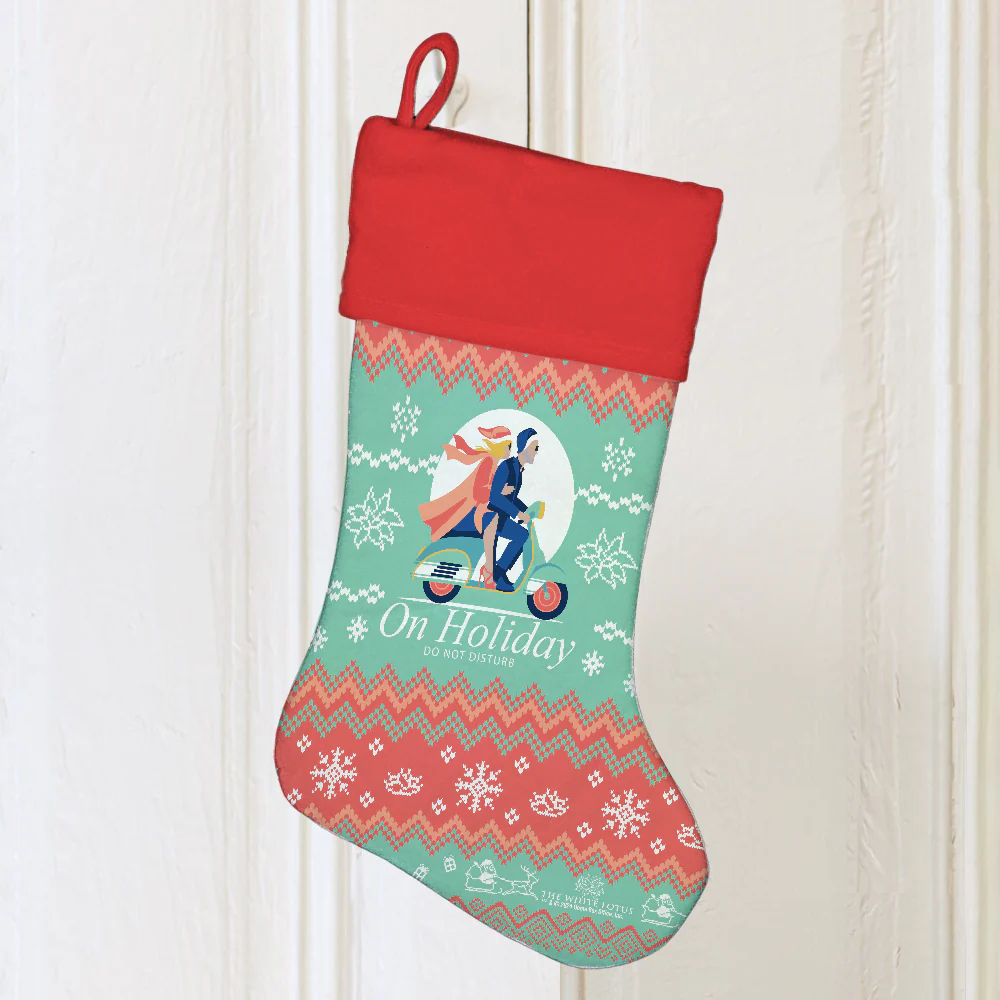 The White Lotus On Holiday Stocking