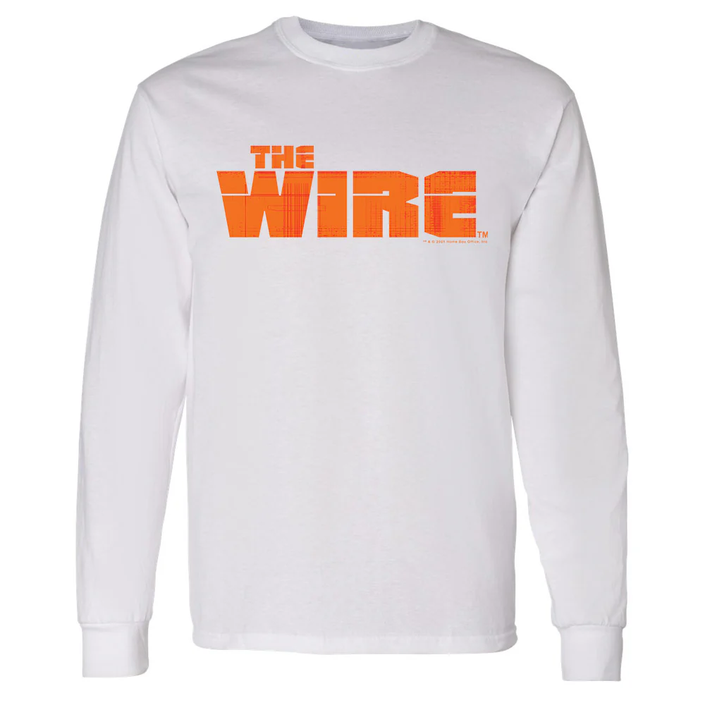 The Wire Orange Logo Adult Long Sleeve T-Shirt