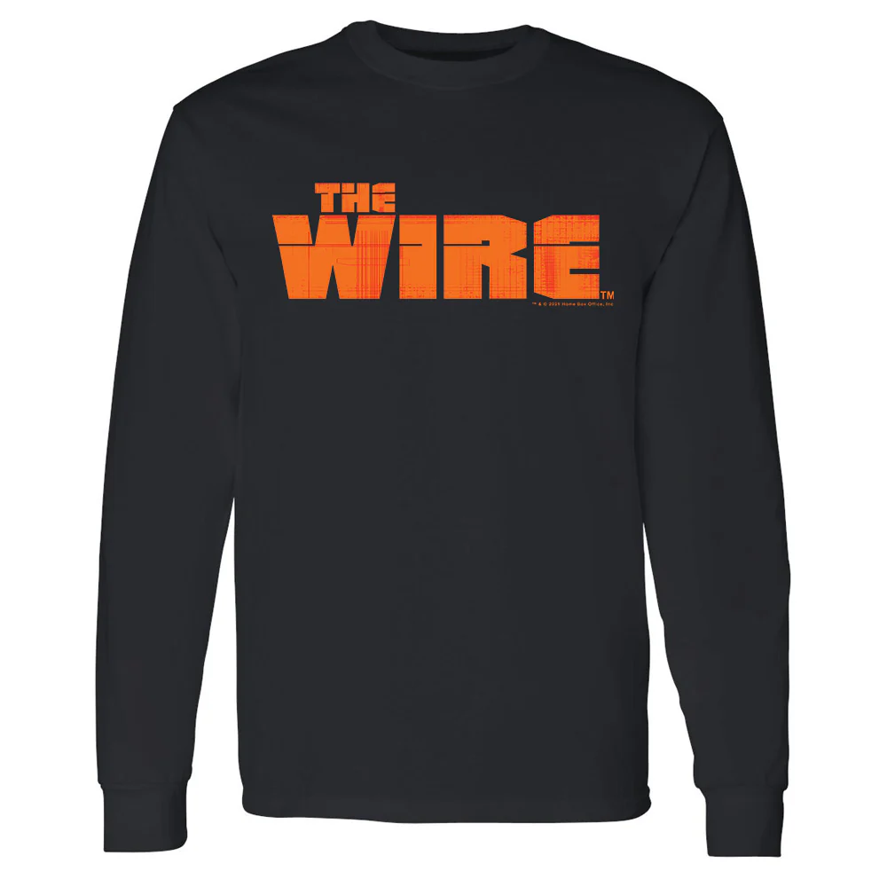 The Wire Orange Logo Adult Long Sleeve T-Shirt
