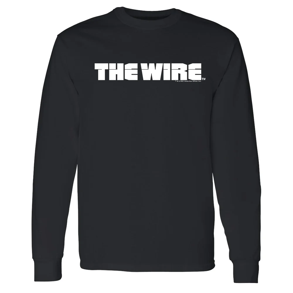 The Wire Logo Adult Long Sleeve T-Shirt
