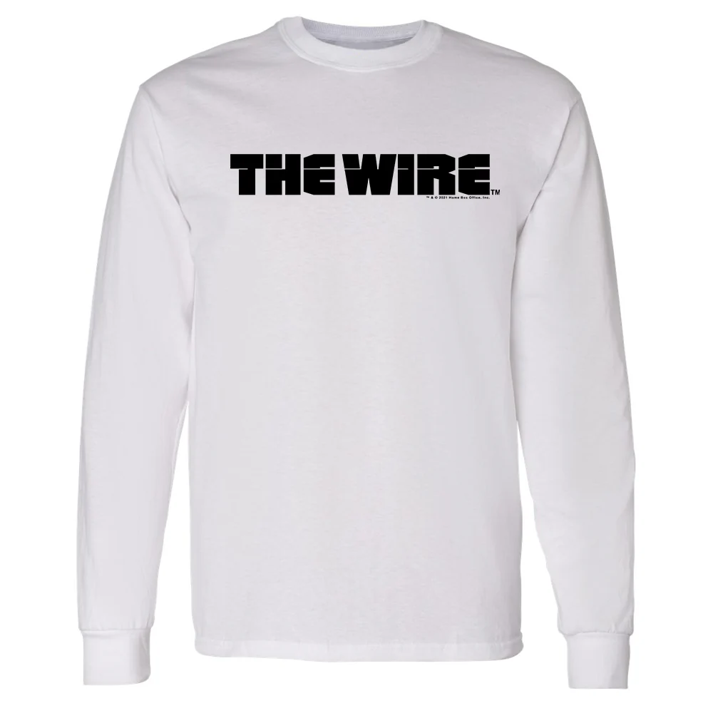 The Wire Logo Adult Long Sleeve T-Shirt