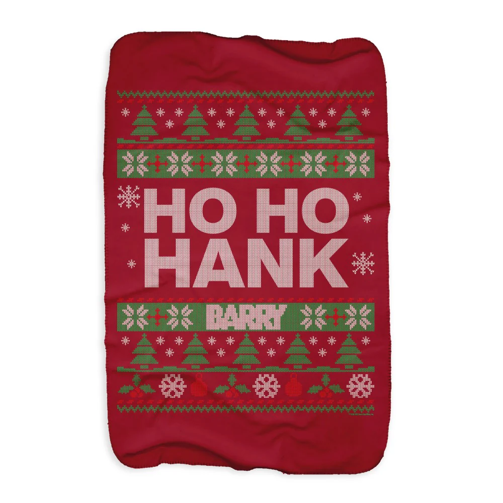 Barry Ho Ho Hank Holiday Sherpa Blanket