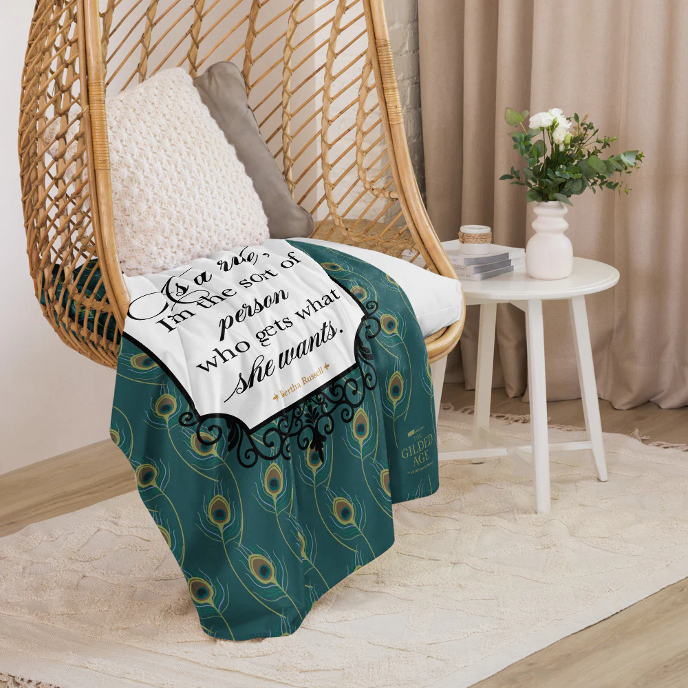 The Gilded Age Gets What She Wants Premium Sherpa Blanket
