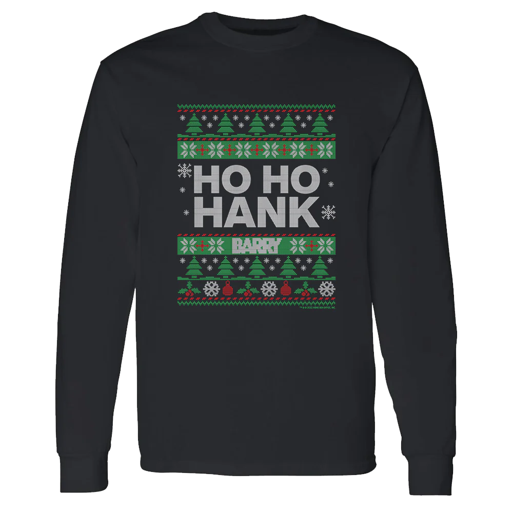 Barry Ho Ho Hank Ugly Holiday Long Sleeve T-Shirt