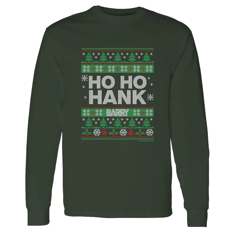 Barry Ho Ho Hank Ugly Holiday Long Sleeve T-Shirt