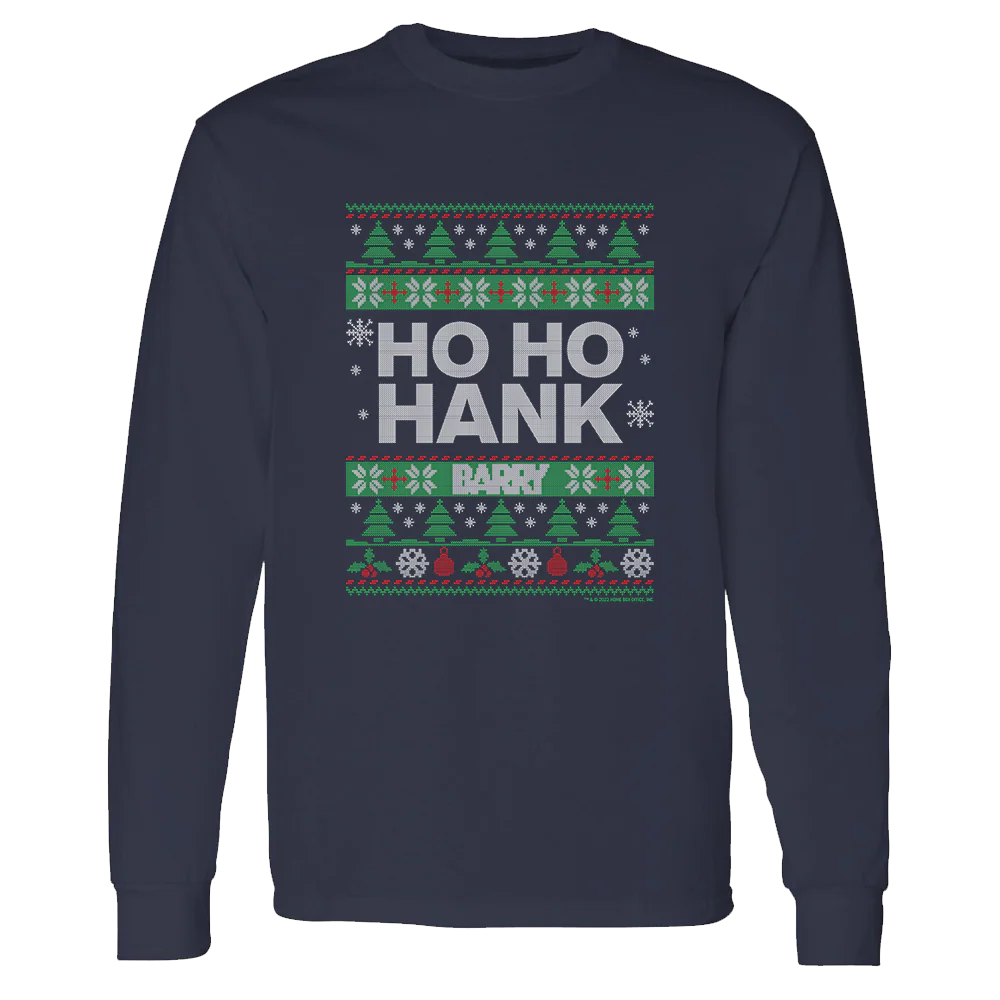 Barry Ho Ho Hank Ugly Holiday Long Sleeve T-Shirt