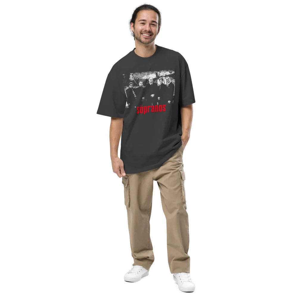 The Sopranos Tony's Crew Oversized Faded T-Shirt