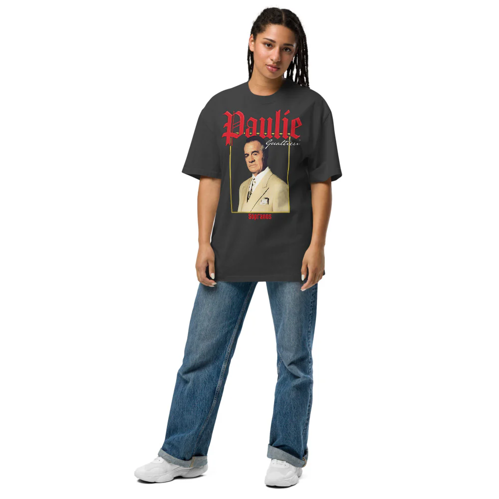 The Sopranos Paulie Gaultieri Oversized Faded T-Shirt